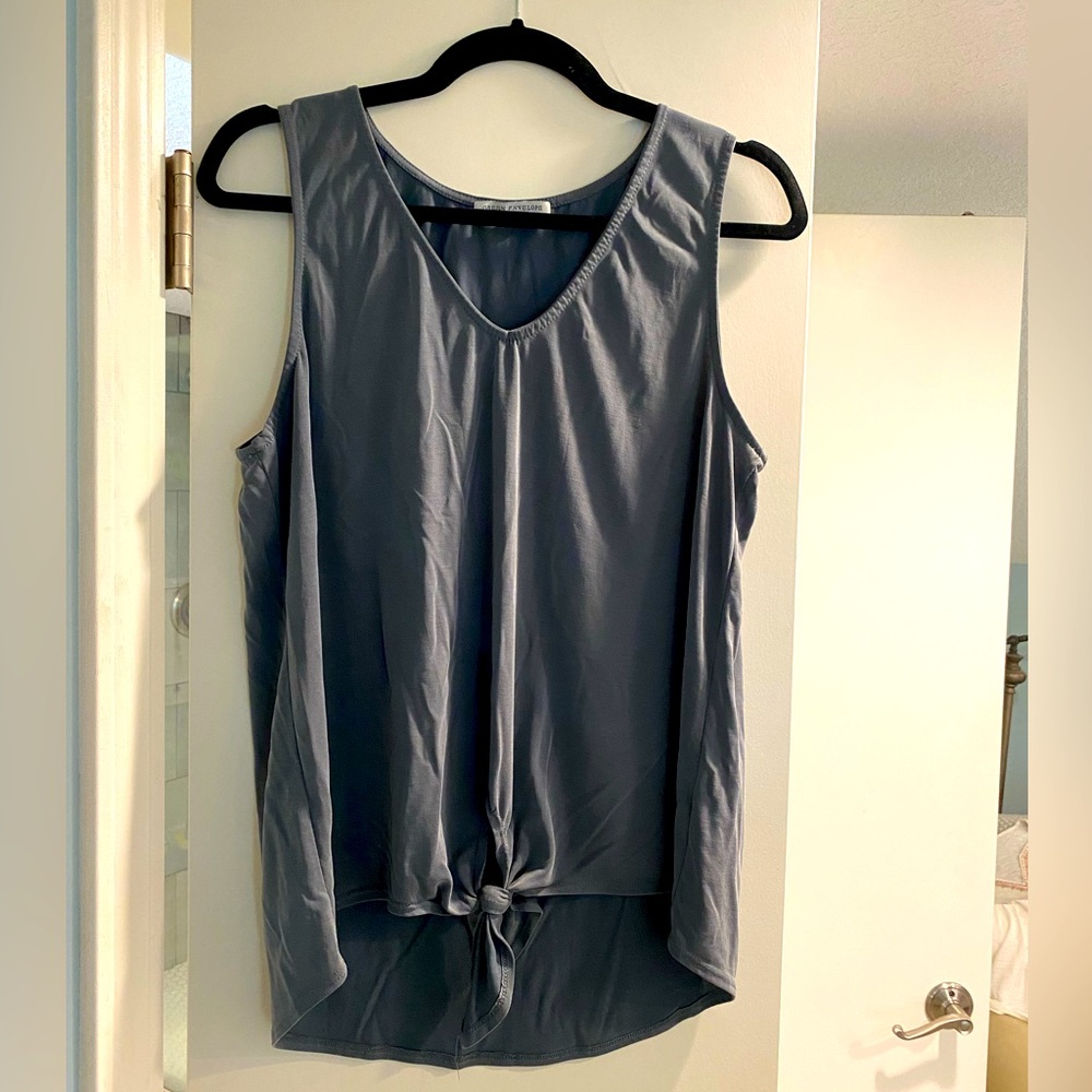 Red Envelope tie front tank